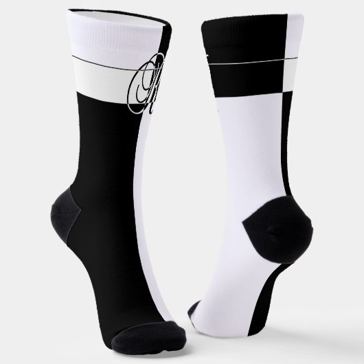 Chaussette Monogramme R (Angulaire)
