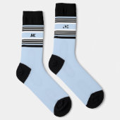 Chaussette Monogramme Sports Bleu Bleu Bleu Bleu Noir (Droite)