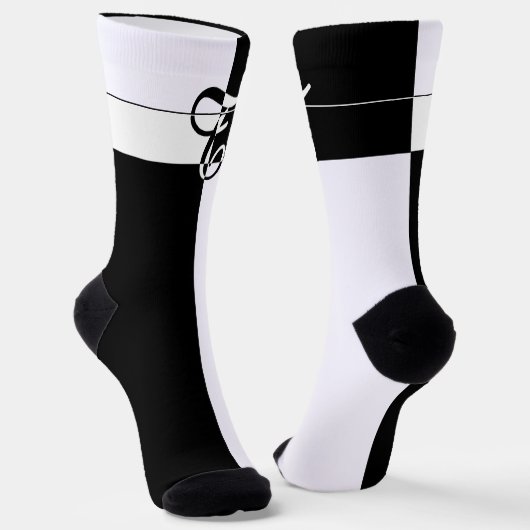 Chaussette Monogramme T (Angulaire)