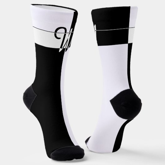 Chaussette Monogramme W (Angulaire)