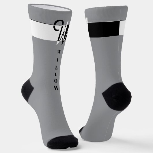 Chaussette "Monogramme W" (Angulaire)
