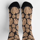 Chaussette Monstera en Tan et noir (Haut)