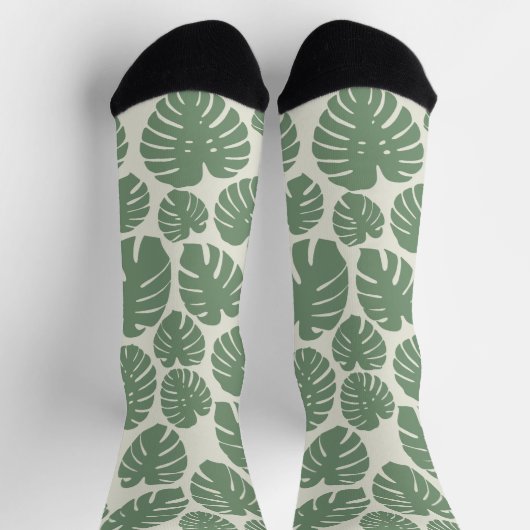 Chaussette Monstera - Vert (Haut)
