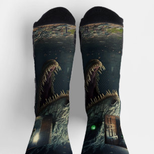 Chaussette Monstre tapi