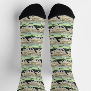 Chaussette Montagne de Kirchner Expressionnisme Lac Art fin