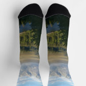 Chaussette Montagnes et rivière de Jackson Hole (Haut)