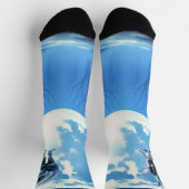 Chaussette Moonlit Bond – The Wolf and the Gothic Fairy. (Haut)