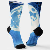 Chaussette Moonlit Bond – The Wolf and the Gothic Fairy. (Angulaire)