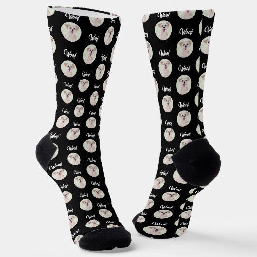 Chaussette Morkie Black Chaussettes Image ronde (Angulaire)