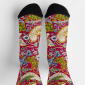 Chaussette Morris Red Arrière - plan Strawberry Thief Motif (Haut)