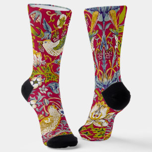 Chaussette Morris Voleur de Fraises Rouge Framboise Citron Fl