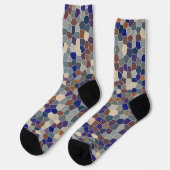 Chaussette Mosaic Cool Moderne Motif tendance (Gauche)
