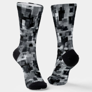 Chaussette Mosaïque matricielle monochrome