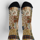 Chaussette Mosaïque textile de style vintage. (Haut)