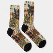 Chaussette Mosaïque textile de style vintage. (Droite)