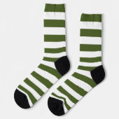 Chaussette Moss foncé Grandes vertes et blanches (Gauche)