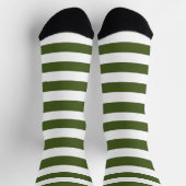 Chaussette Moss foncé Grandes vertes et blanches (Haut)
