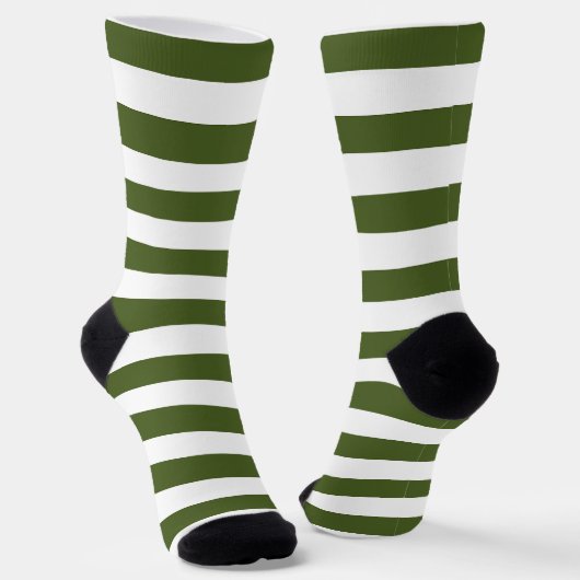 Chaussette Moss foncé Grandes vertes et blanches (Angulaire)