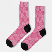 Chaussette Motif à fleurs - rose (Gauche)