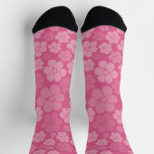 Chaussette Motif à fleurs - rose (Haut)