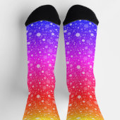Chaussette Motif à points de couleurs néon (Haut)