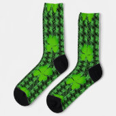 Chaussette Motif à quatre feuilles St Patrick's Day S (Gauche)