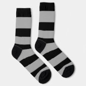 Chaussette Motif à rayures noir et blanc (Droite)