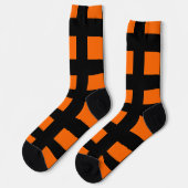Chaussette Motif à rayures orange (Gauche)