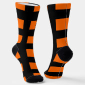 Chaussette Motif à rayures orange (Angulaire)