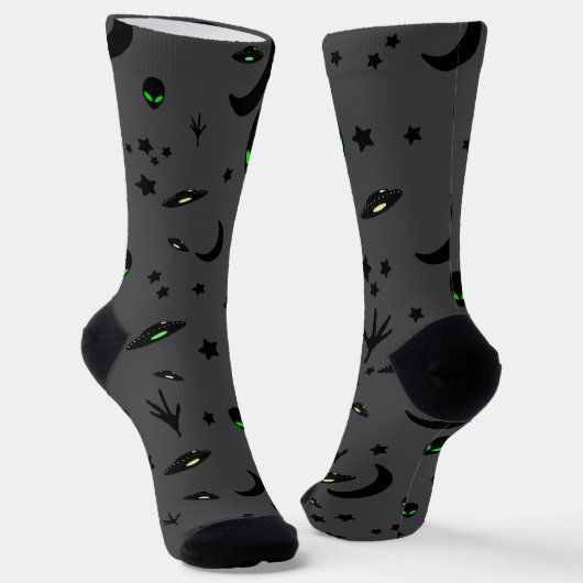 Chaussette Motif à thème extraterrestre (Angulaire)