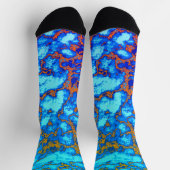 Chaussette Motif Abstrait arc-en-ciel (Haut)