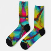 Chaussette Motif Abstrait coloré (Gauche)