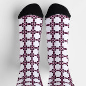 Chaussette Motif Abstrait Géométrique (Haut)
