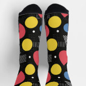 Chaussette Motif Abstrait Géométrique (Haut)