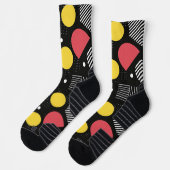 Chaussette Motif Abstrait Géométrique (Gauche)