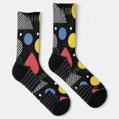 Chaussette Motif Abstrait Géométrique (Droite)