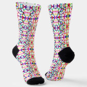 Chaussette Motif Abstrait multicolore (Angulaire)