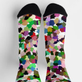 Chaussette Motif Abstrait multicolore (Haut)