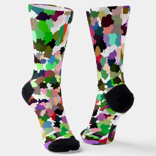 Chaussette Motif Abstrait multicolore (Angulaire)