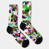 Chaussette Motif Abstrait multicolore (Droite)