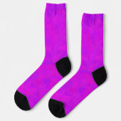 Chaussette Motif Abstrait Rose Violet (Gauche)