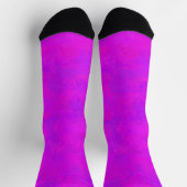 Chaussette Motif Abstrait Rose Violet (Haut)