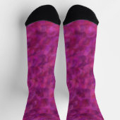 Chaussette Motif Abstrait Sans Couture Rose Rouge Violet (Haut)