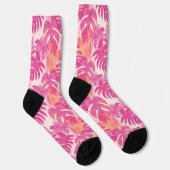 Chaussette Motif abstrait simple avec feuilles de monstera, f (Droite)