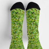CHAUSSETTE MOTIF ABSTRAIT VERT (Haut)