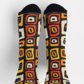 Chaussette Motif africain Abstrait géométrique (Haut)