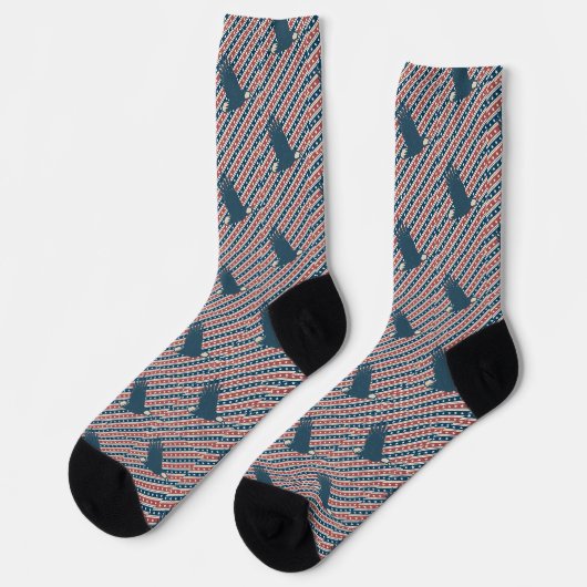 CHAUSSETTE MOTIF AIGLE (Gauche)