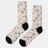 Chaussette Motif animal de bois mou (Gauche)