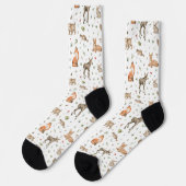 Chaussette Motif animal de bois mou (Gauche)