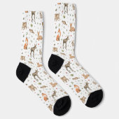 Chaussette Motif animal de bois mou (Droite)